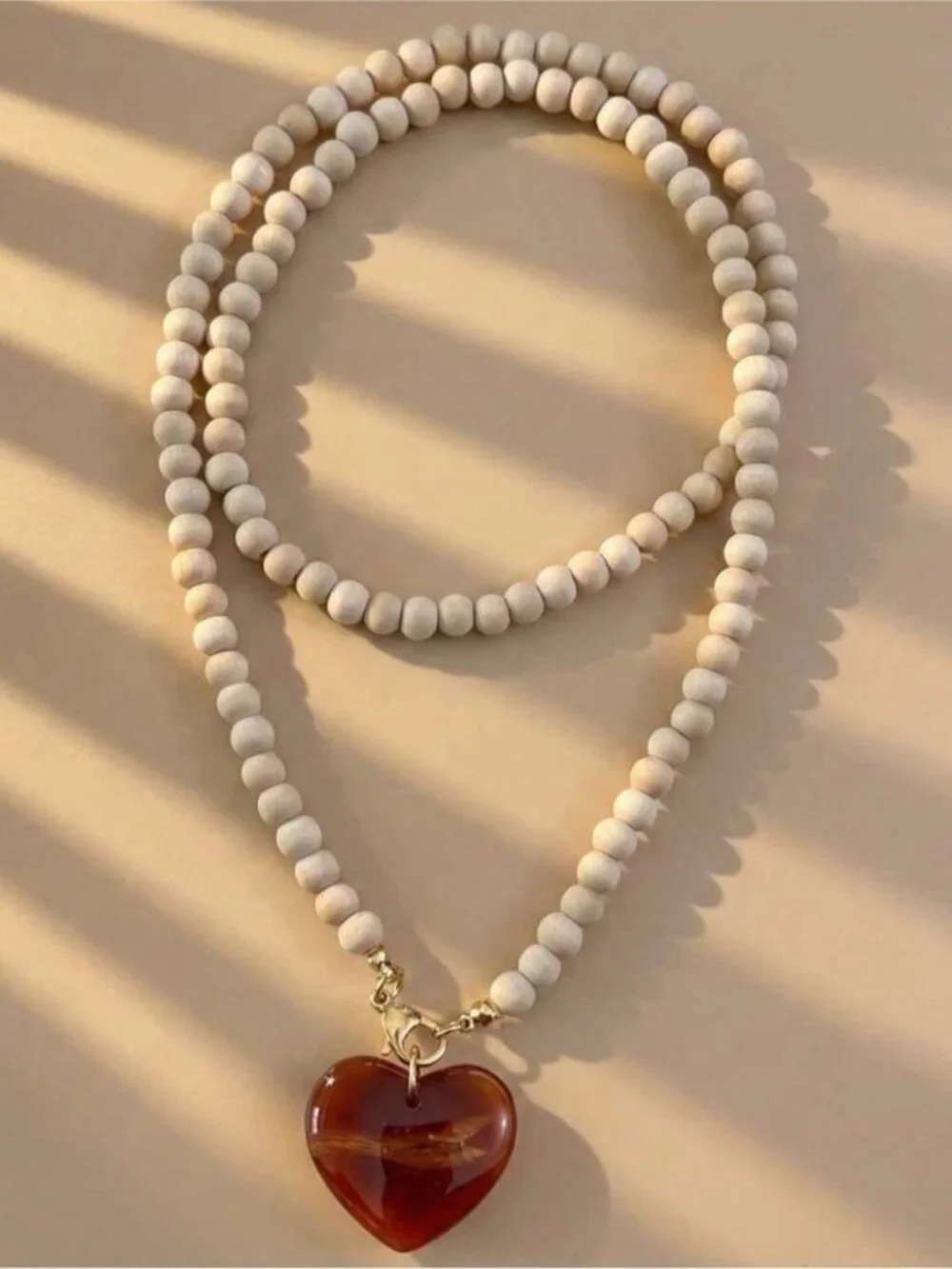 Boho heart necklace Q1128